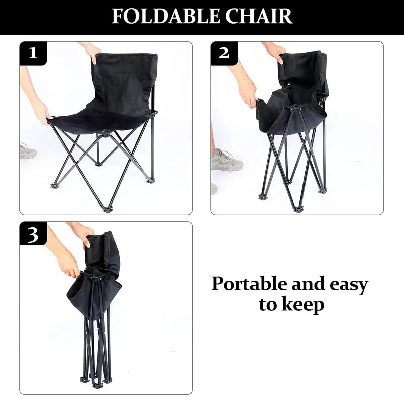 Outdoor Foldable Chair with Side Pocket