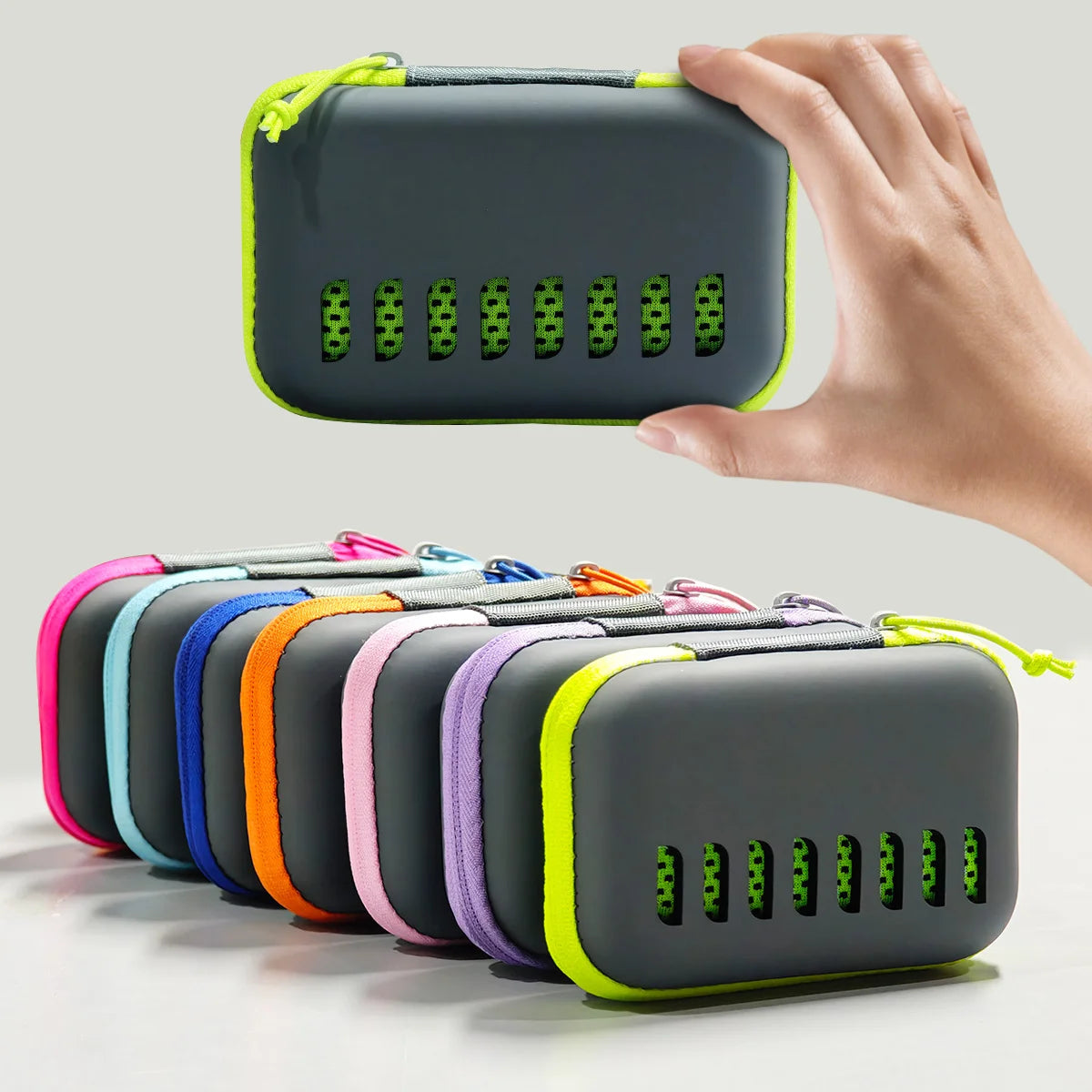 Camping Cooling Towels with EVA Case