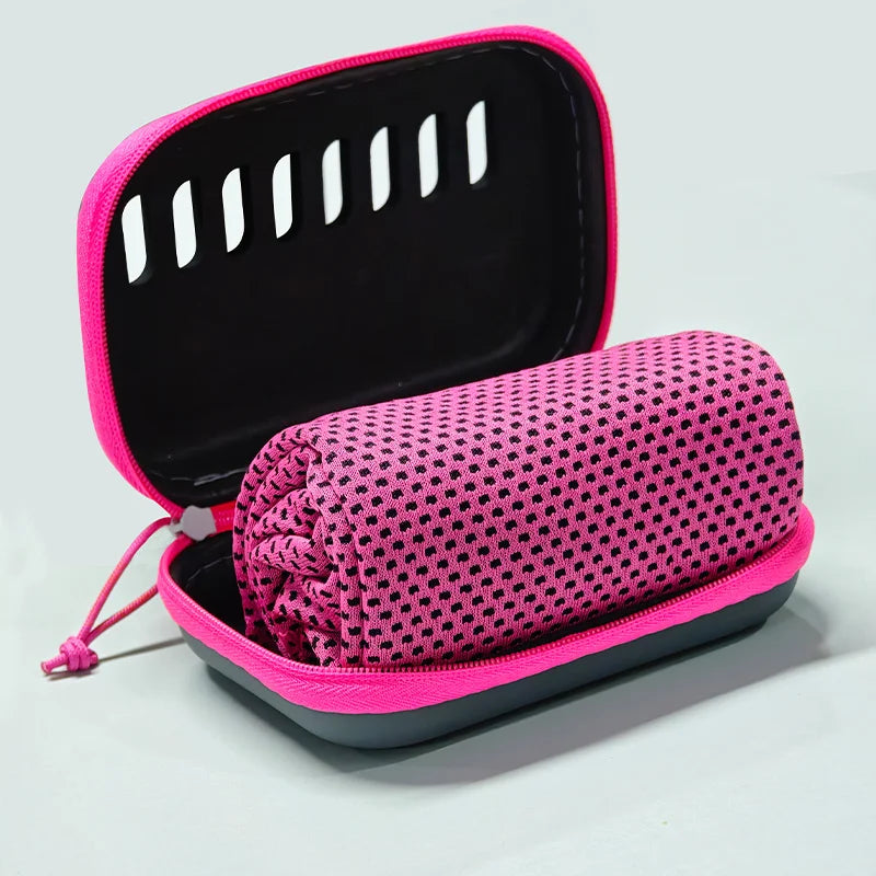 Camping Cooling Towels with EVA Case