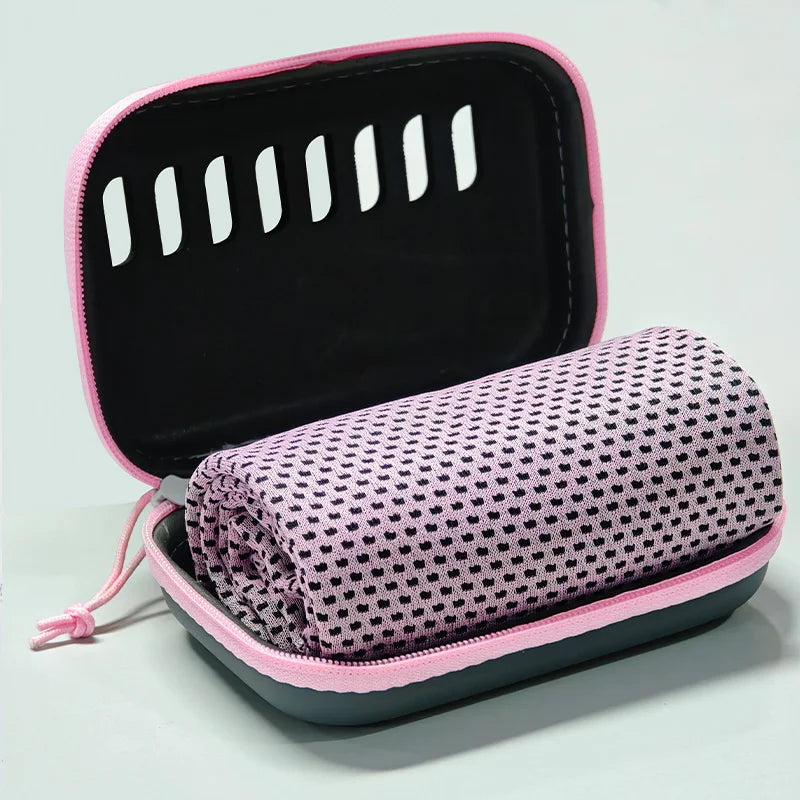 Camping Cooling Towels with EVA Case