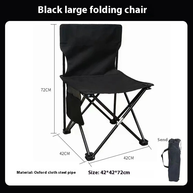 Outdoor Foldable Chair with Side Pocket