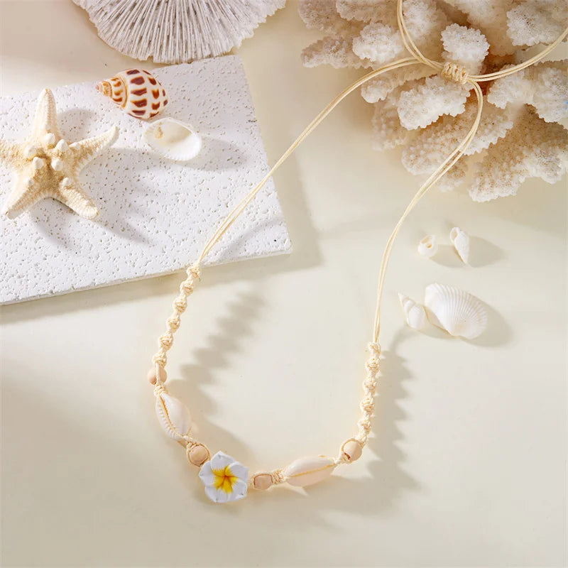 Seaflower Boho Shell Choker