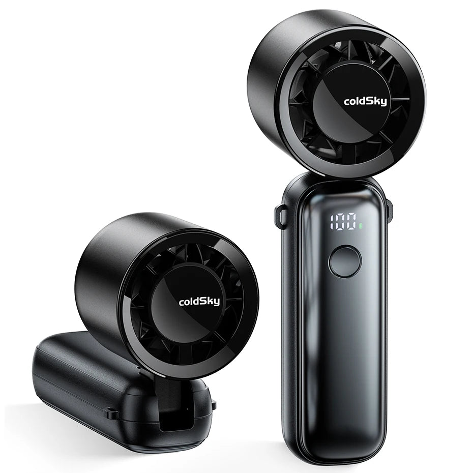 ChillFlow Max – Handheld & Wearable Cooling Fan