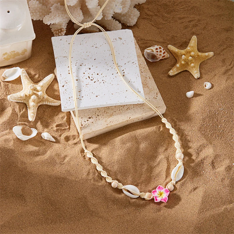 Seaflower Boho Shell Choker