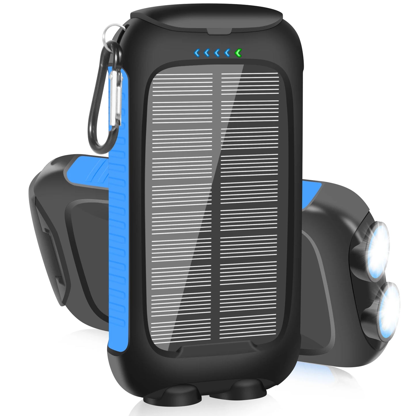 Solar Outdoor Power Bank with LED Light – 10,000mAh