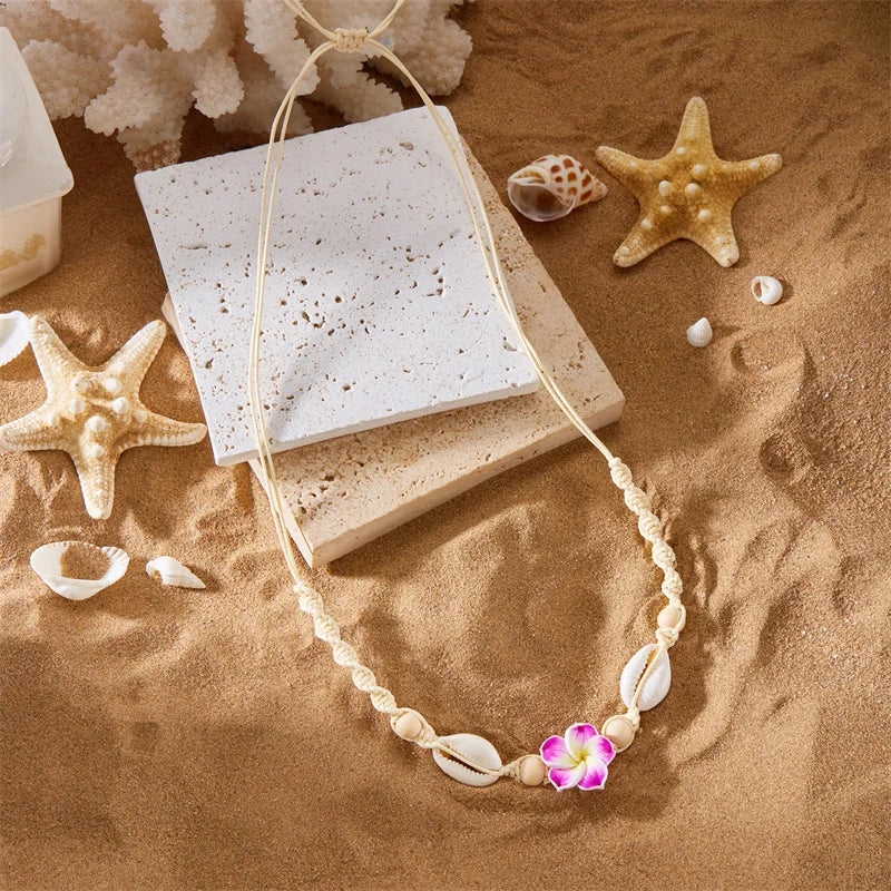 Seaflower Boho Shell Choker