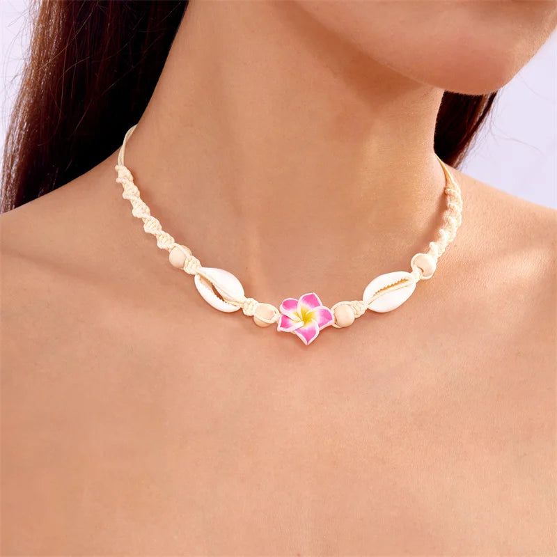 Seaflower Boho Shell Choker