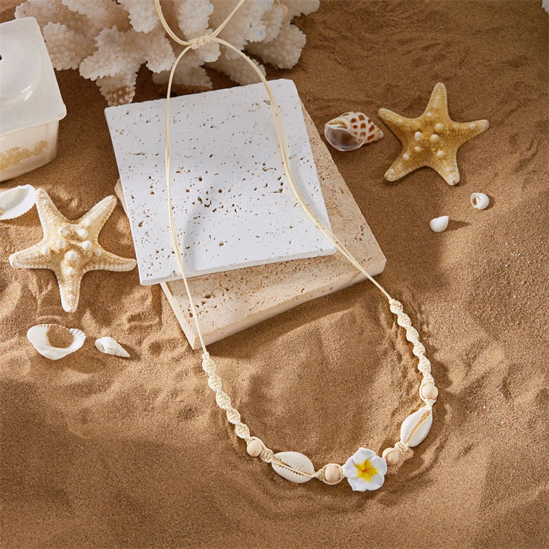 Seaflower Boho Shell Choker