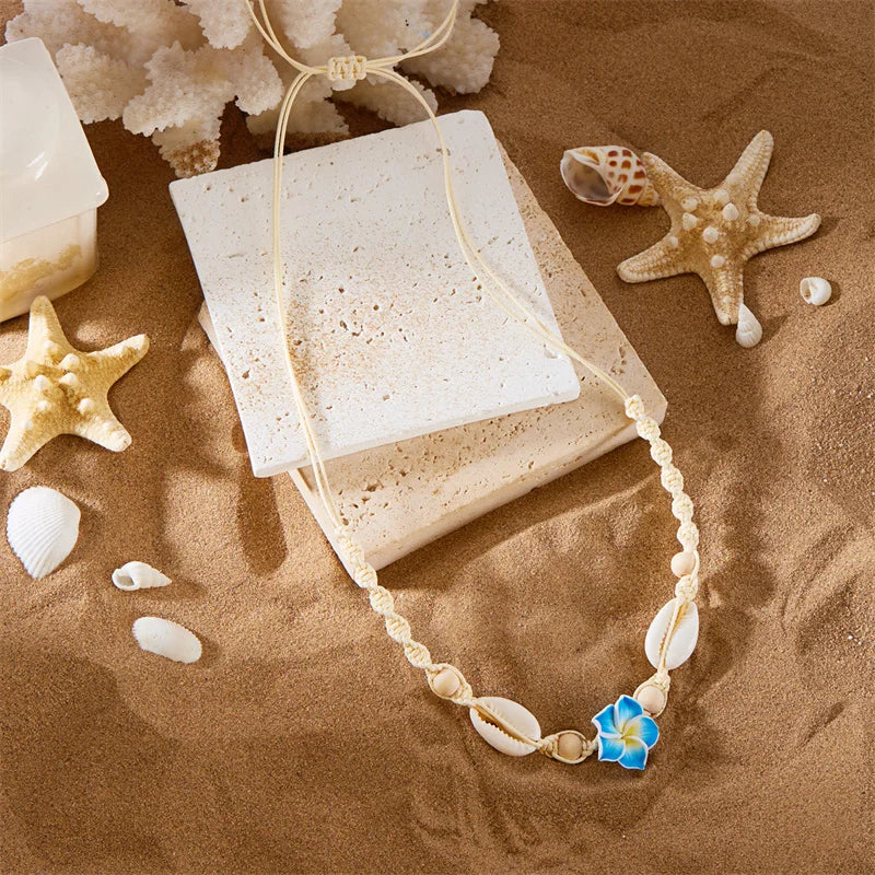 Seaflower Boho Shell Choker