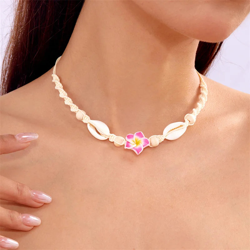 Seaflower Boho Shell Choker