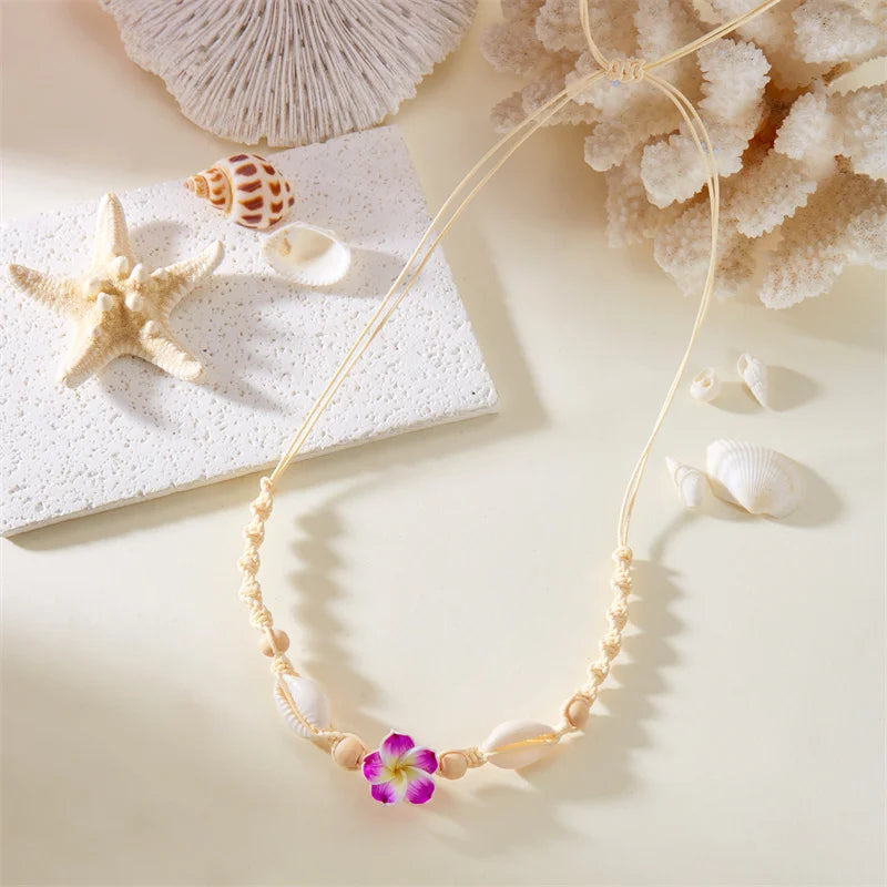 Seaflower Boho Shell Choker