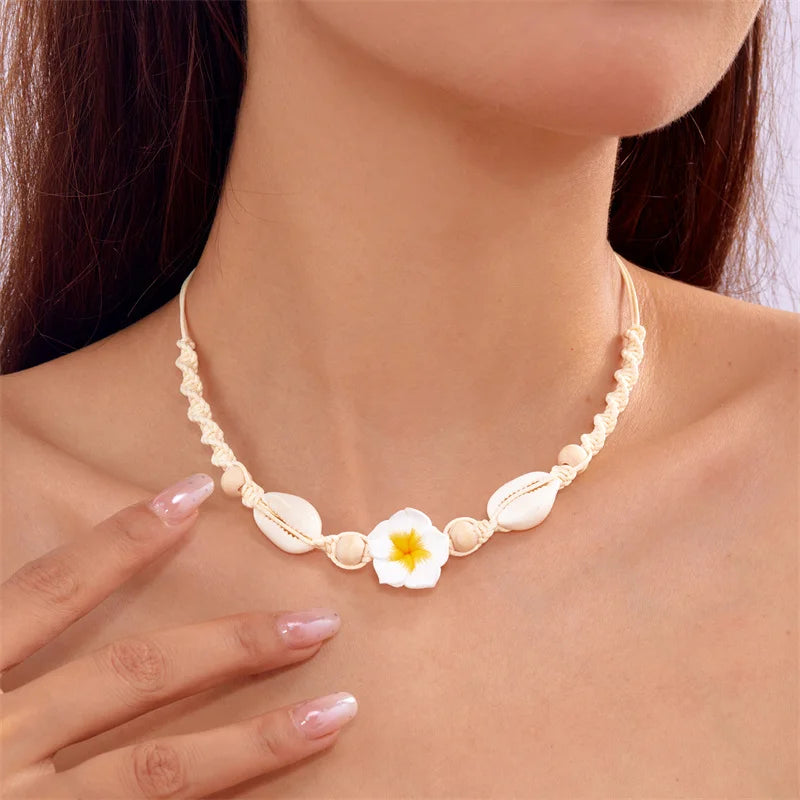 Seaflower Boho Shell Choker