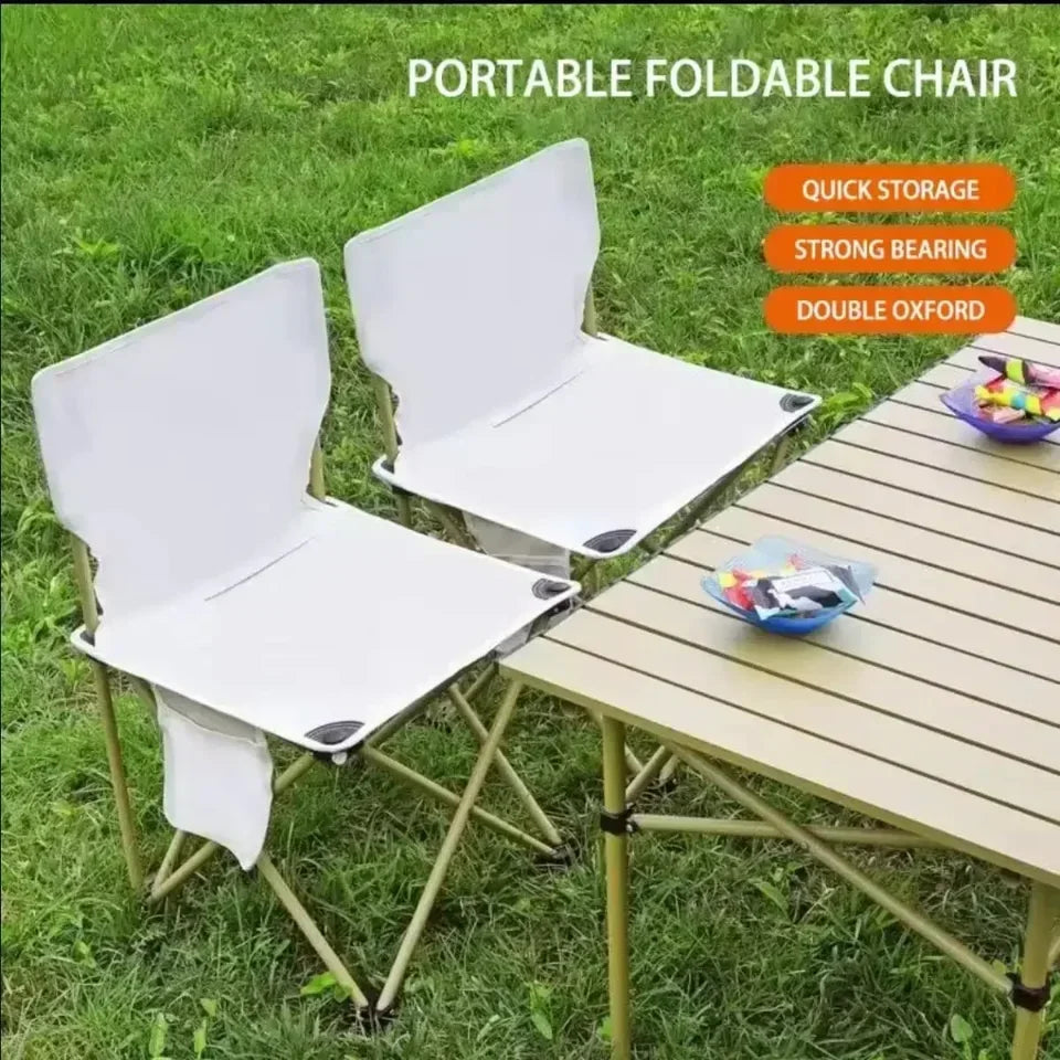 Outdoor Foldable Chair with Side Pocket