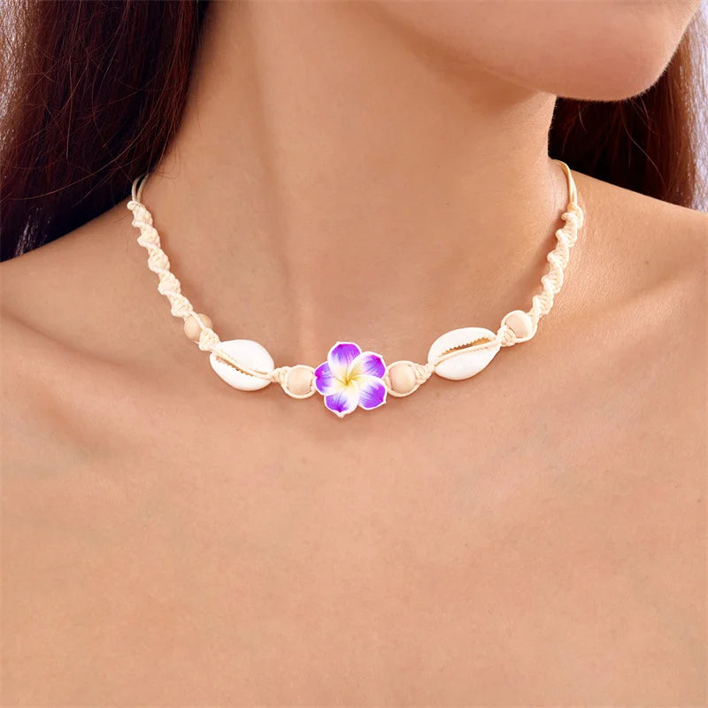 Seaflower Boho Shell Choker