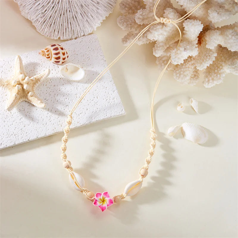Seaflower Boho Shell Choker
